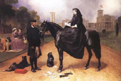 Sir Edwin Landseer Queen Victoria at Osborne House (mk25) Sweden oil painting art